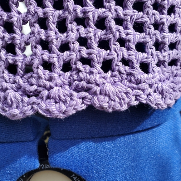 Summer Crop Halter Crochet Boho Retro 70s Festival Top - Picture 2 of 8